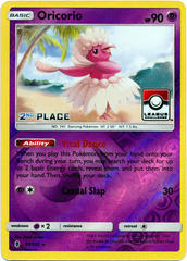 Oricorio 55/145 Reverse Holo 2nd Place  Stamp Promo - 2017 League Challenge